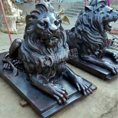 狮子铸铜雕塑定制