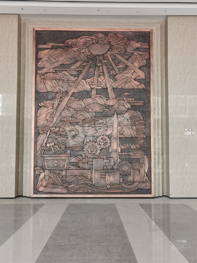 福建福州机电大厦艺术锻铜浮雕项目