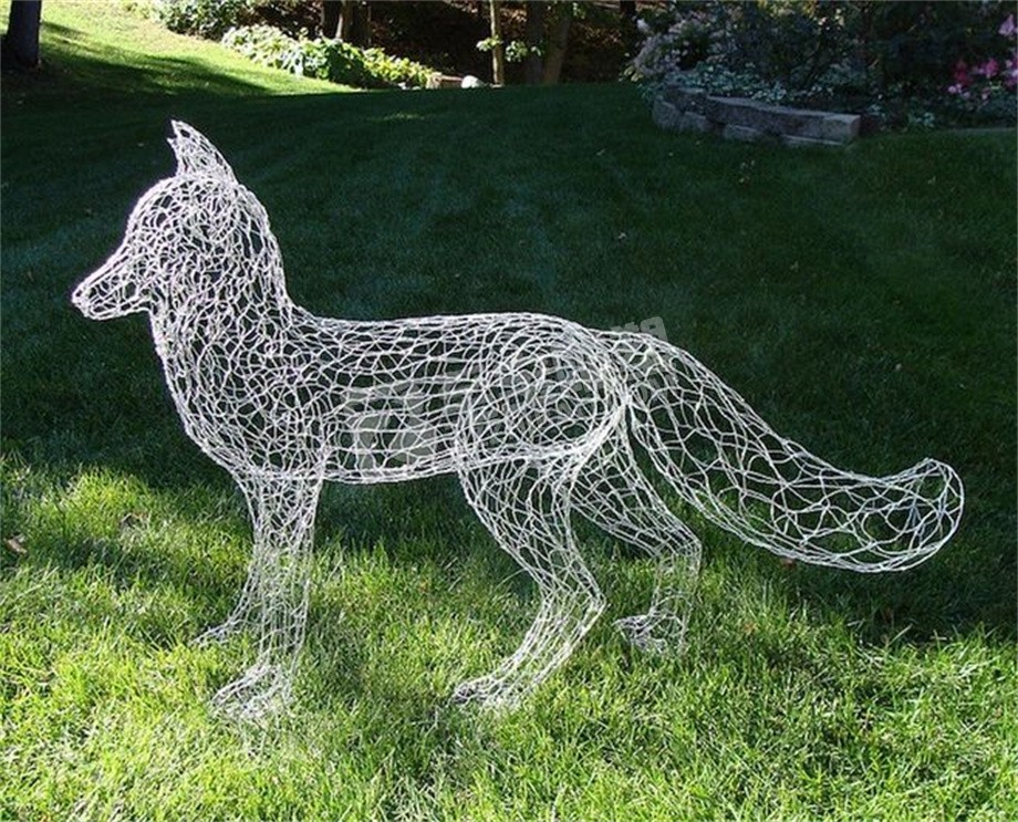 动物镂空编织不锈钢雕塑定制
