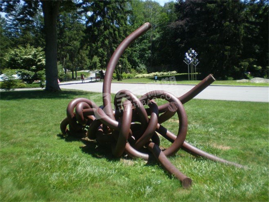 公园创意树干不锈钢雕塑定制