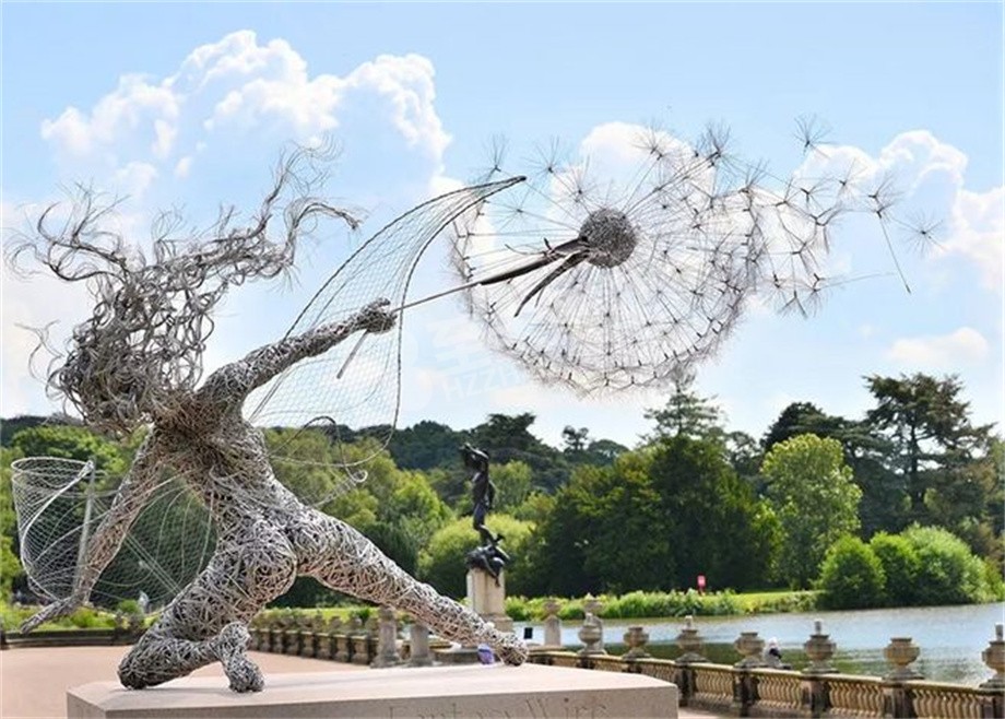 公园广场创意人物不锈钢雕塑定制