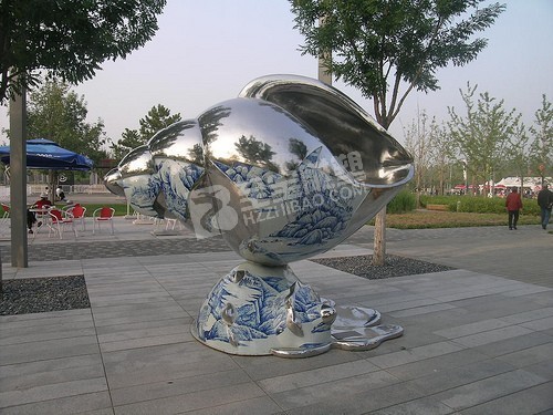 城市公园海螺镜面不锈钢雕塑